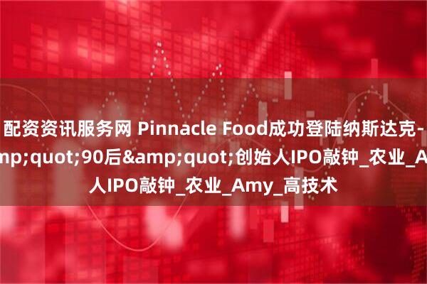 配资资讯服务网 Pinnacle Food成功登陆纳斯达克----清华&quot;90后&quot;创始人IPO敲钟_农业_Amy_高技术